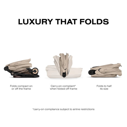 Cybex Mios / Coya Fold Lux Carry Cot (2026) - Style Collection - Cozy Beige - 526000467