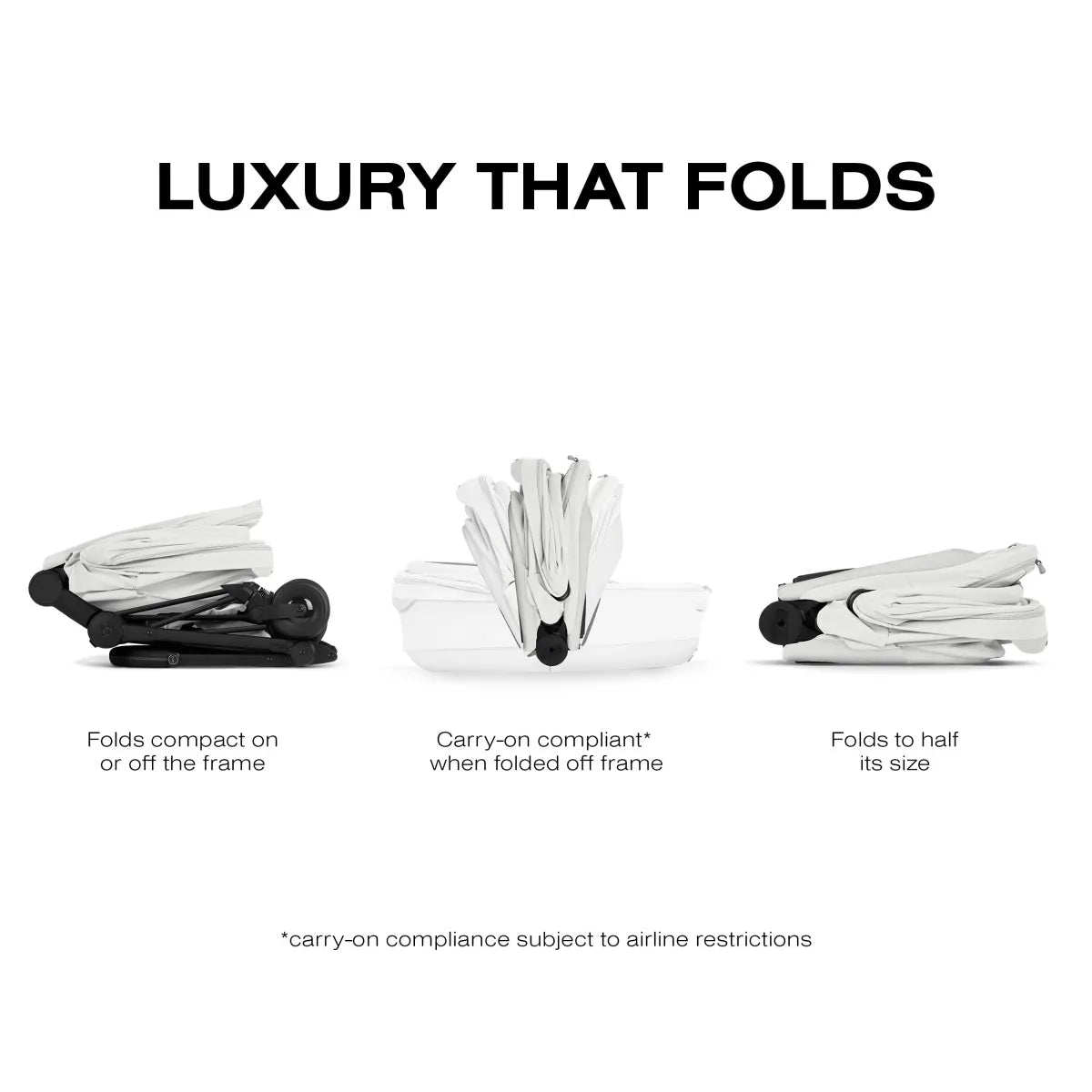 Cybex Mios / Coya Fold Lux Carry Cot (2026) - Style Collection - Off White - 526000485