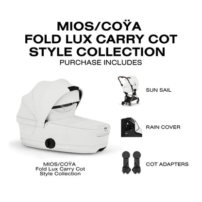 Cybex Mios / Coya Fold Lux Carry Cot (2026) - Style Collection - Off White - 526000485