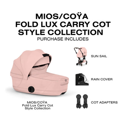 Cybex Mios / Coya Fold Lux Carry Cot (2026) - Style Collection - Peach Pink - 526000491