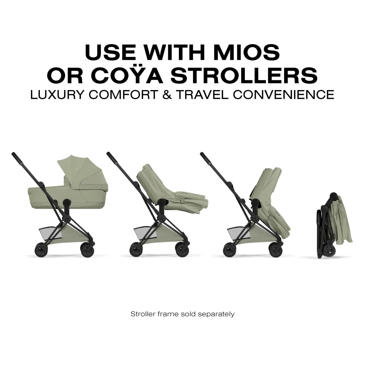 Cybex Mios / Coya Fold Lux Carry Cot (2026) - Style Collection - Sage Green - 526000473