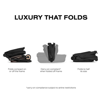 Cybex Mios / Coya Fold Lux Carry Cot (2026) - Style Collection - Sepia Black - 526000455