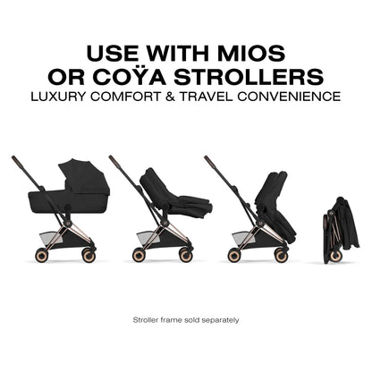 Cybex Mios / Coya Fold Lux Carry Cot (2026) - Style Collection - Sepia Black - 526000455