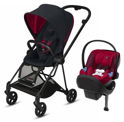 Cybex Mios Stroller + Aton M Infant Car Seat Travel System Bundle - Ferrari Black / Ferrari Red - 519000073-519000195