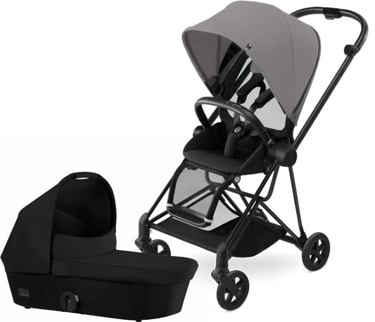 Cybex 2017 / 2018 Mios Stroller & Bassinet - Black/Manhattan Grey/Stardust Black - 517001443-517002423-BSNT