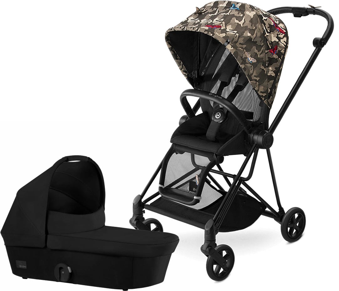 Cybex Mios Stroller & Bassinet - Butterfly/Stardust Black - 517001173-BSNT