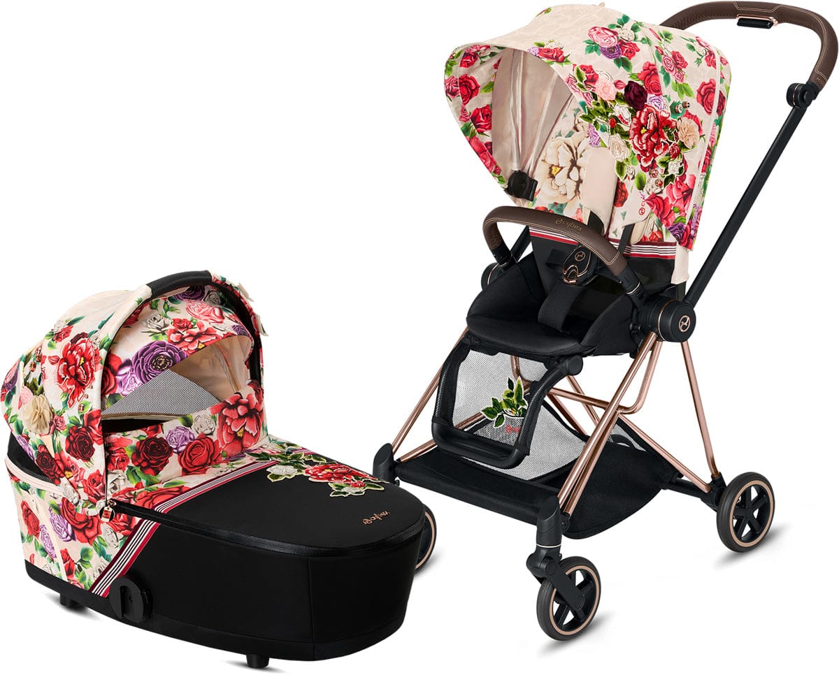 Cybex Mios 2 Stroller & Bassinet - Spring Blossom Light