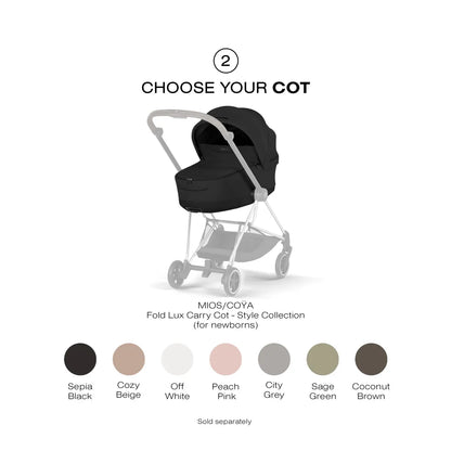 Cybex Mios Style Frame - Chrome / Brown - 526000275