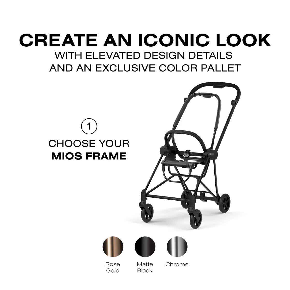Cybex Mios Style Frame - Matte Black - 526000285