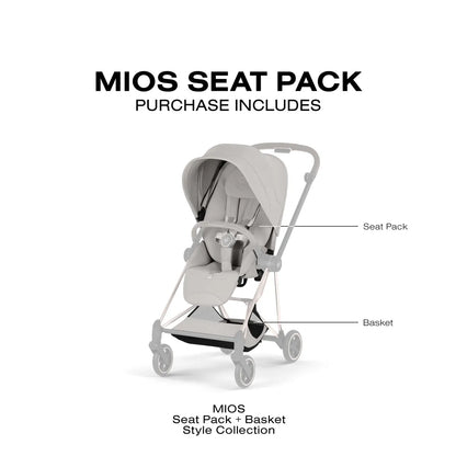 Cybex Mios Style Seatpack - City Grey - 526000409