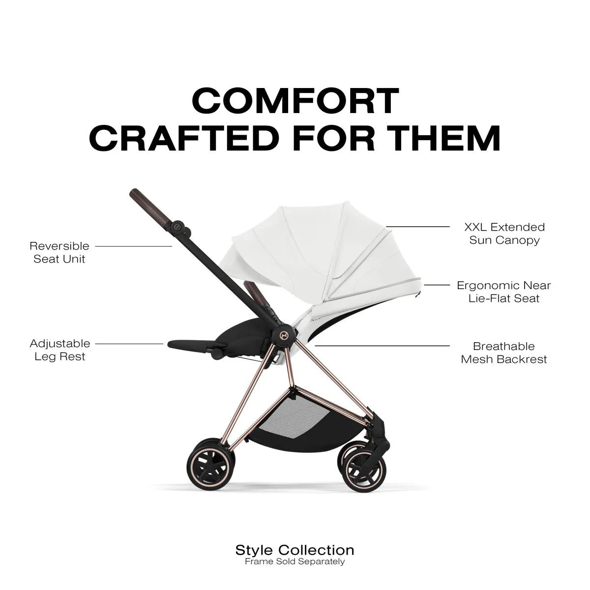 Cybex Mios Style Seatpack - Off White - 526000441