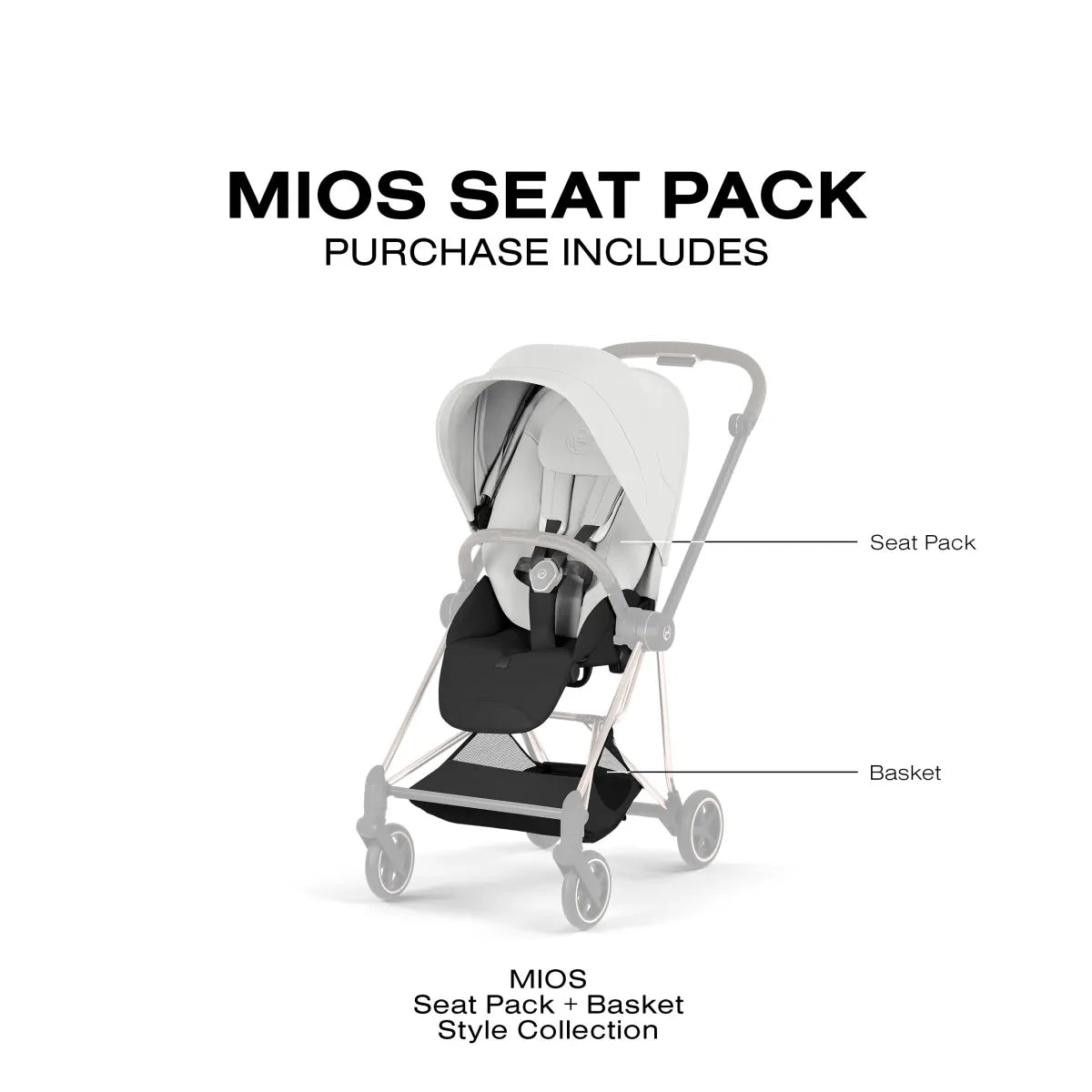 Cybex Mios Style Seatpack - Off White - 526000441