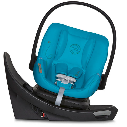 Cybex OPEN BOX Aton G Swivel SensorSafe Rotating Infant Car Seat - Beach Blue - 522005665-OB