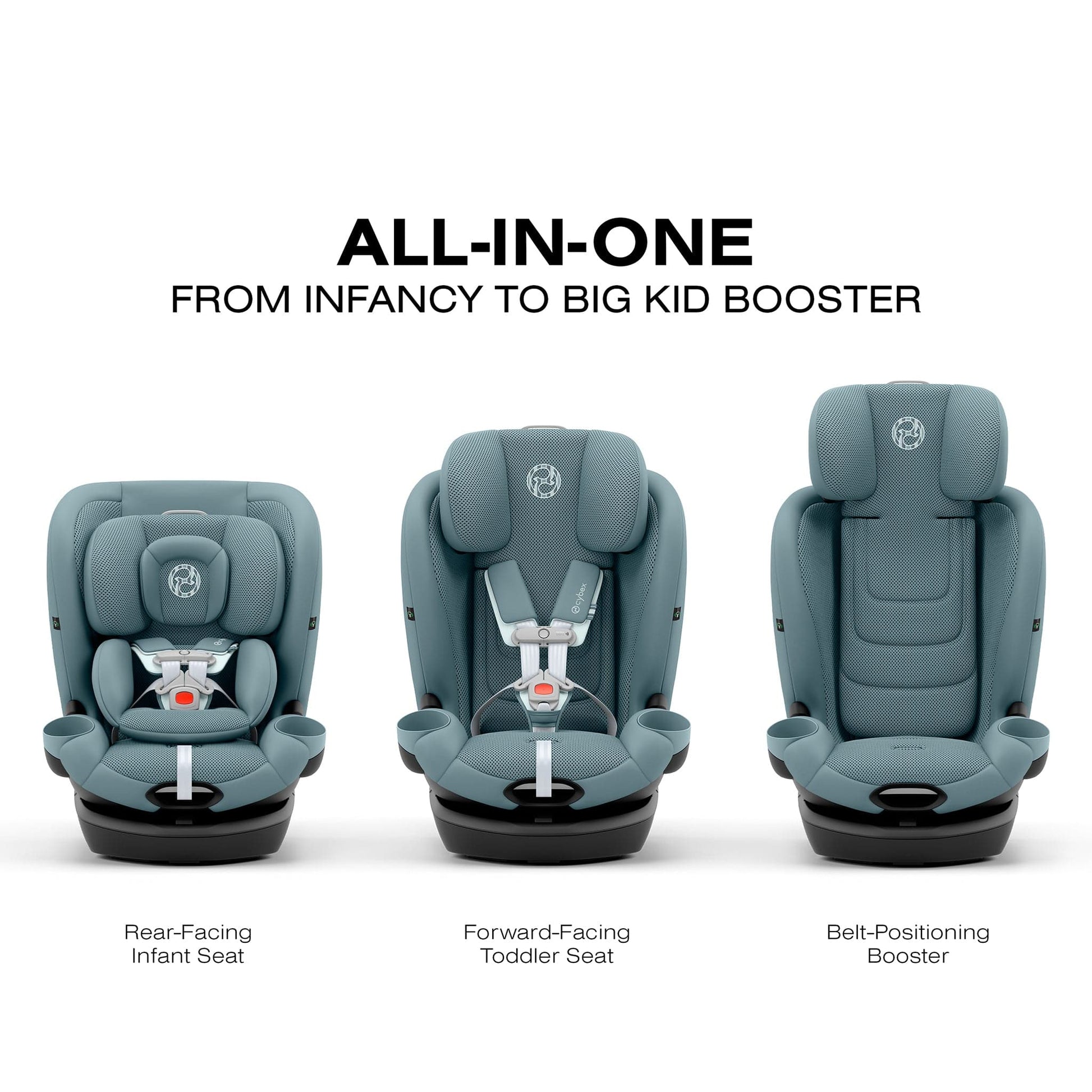 Cybex OPEN BOX Callisto G 360 Rotating All-in-One Convertible Car Seat - Stormy Blue - 524000598-OB