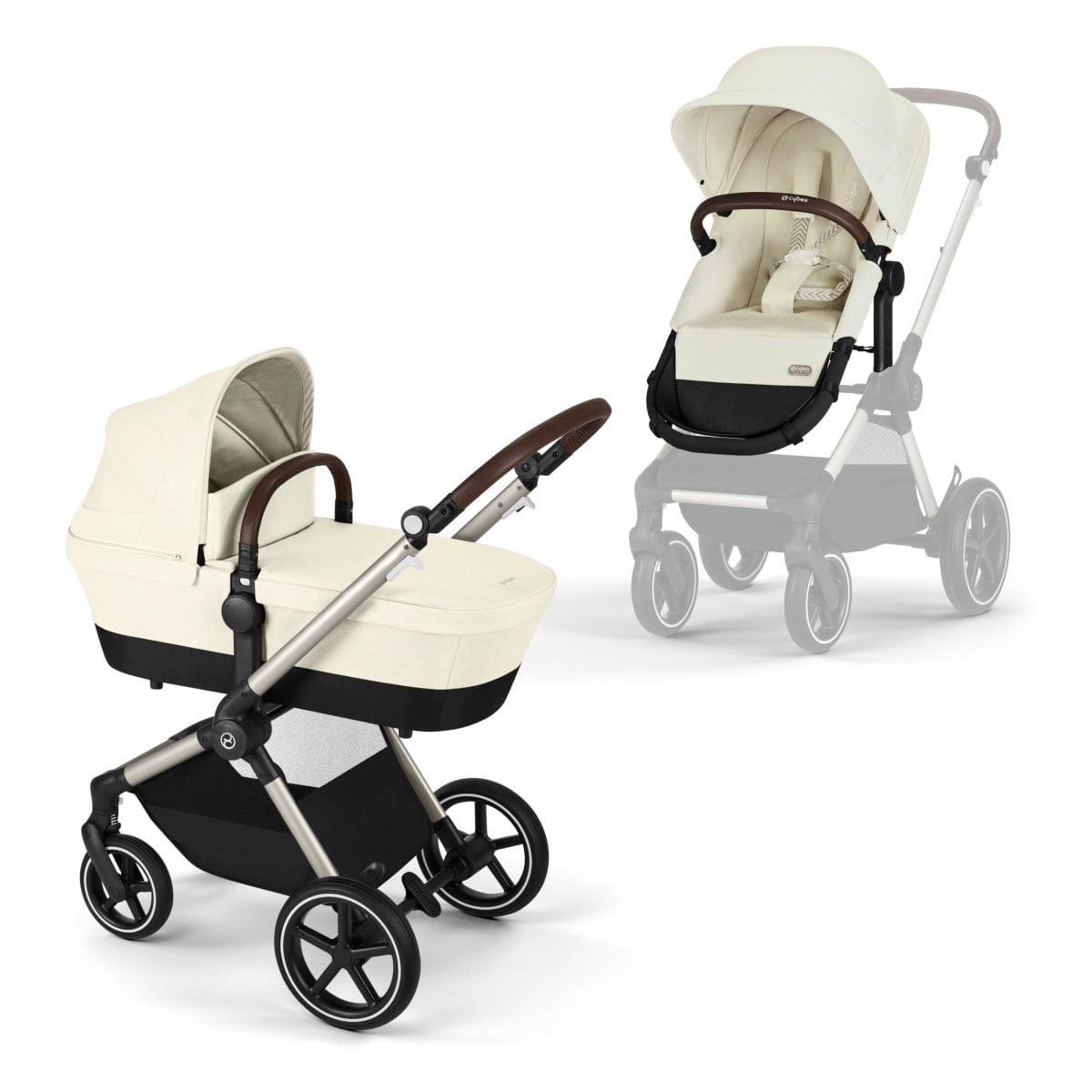 Cybex OPEN BOX EOS Lux 2-in-1 Stroller - Seashell Beige - 522005341-OB