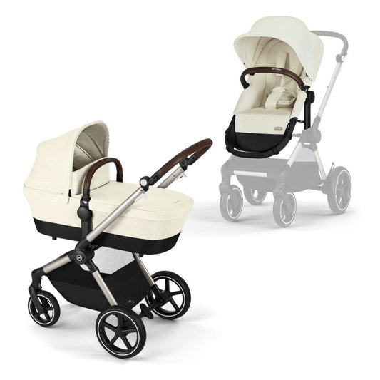 Cybex OPEN BOX EOS Lux 2-in-1 Stroller - Seashell Beige - 522005341-OB