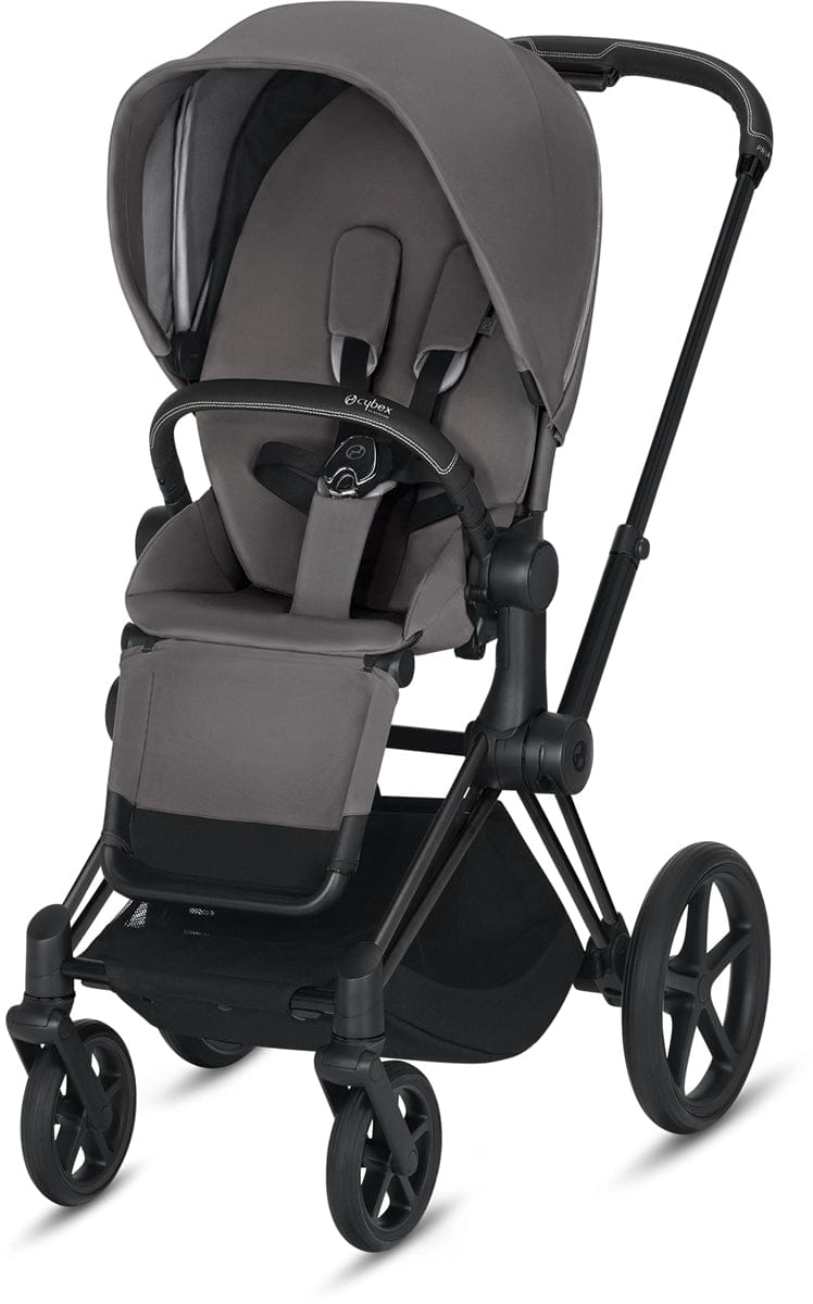Cybex OPEN BOX ePriam Stroller - Matte Black/Manhattan Grey