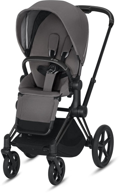 Cybex OPEN BOX ePriam Stroller - Matte Black/Manhattan Grey