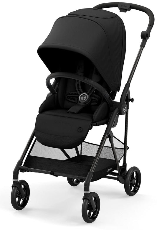 Cybex OPEN BOX Melio Carbon 2.0 Stroller - Deep Black (Albee Exclusive) - 521002889-OB