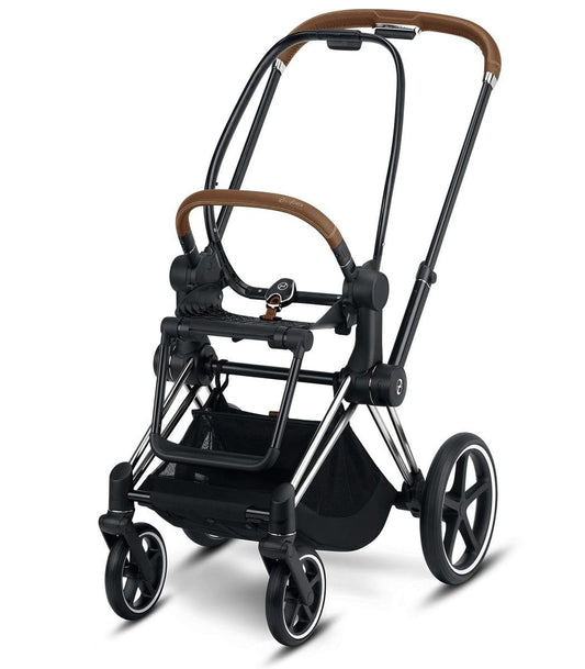 Cybex OPEN BOX Priam 3 Stroller Frame - Chrome/Brown - 519003259-OB