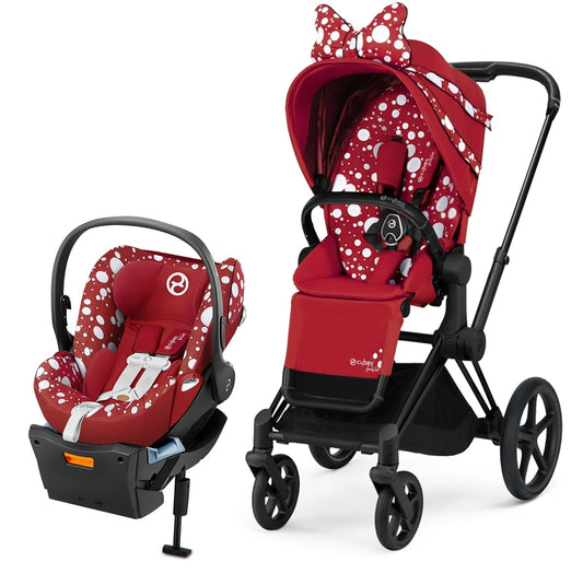 Cybex Priam 3 + Cloud Q Travel System Bundle - Petticoat Red by Jeremy Scott - TRVL-519003261-PET
