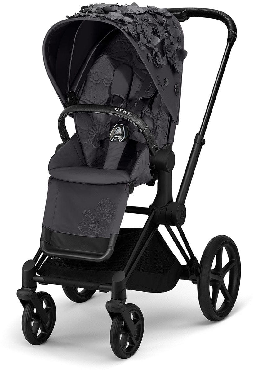 Cybex Priam 3 Complete Stroller Bundle - Simply Flowers - Dream Grey - 519003261-SF-GREY