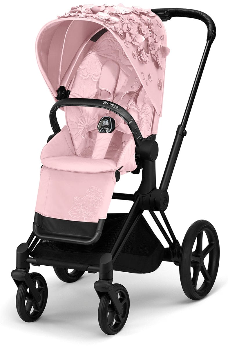 Cybex Priam 3 Complete Stroller Bundle - Simply Flowers - Pale Blush - 519003261-SF-BLUSH