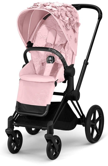 Cybex Priam 3 Complete Stroller Bundle - Simply Flowers - Pale Blush - 519003261-SF-BLUSH