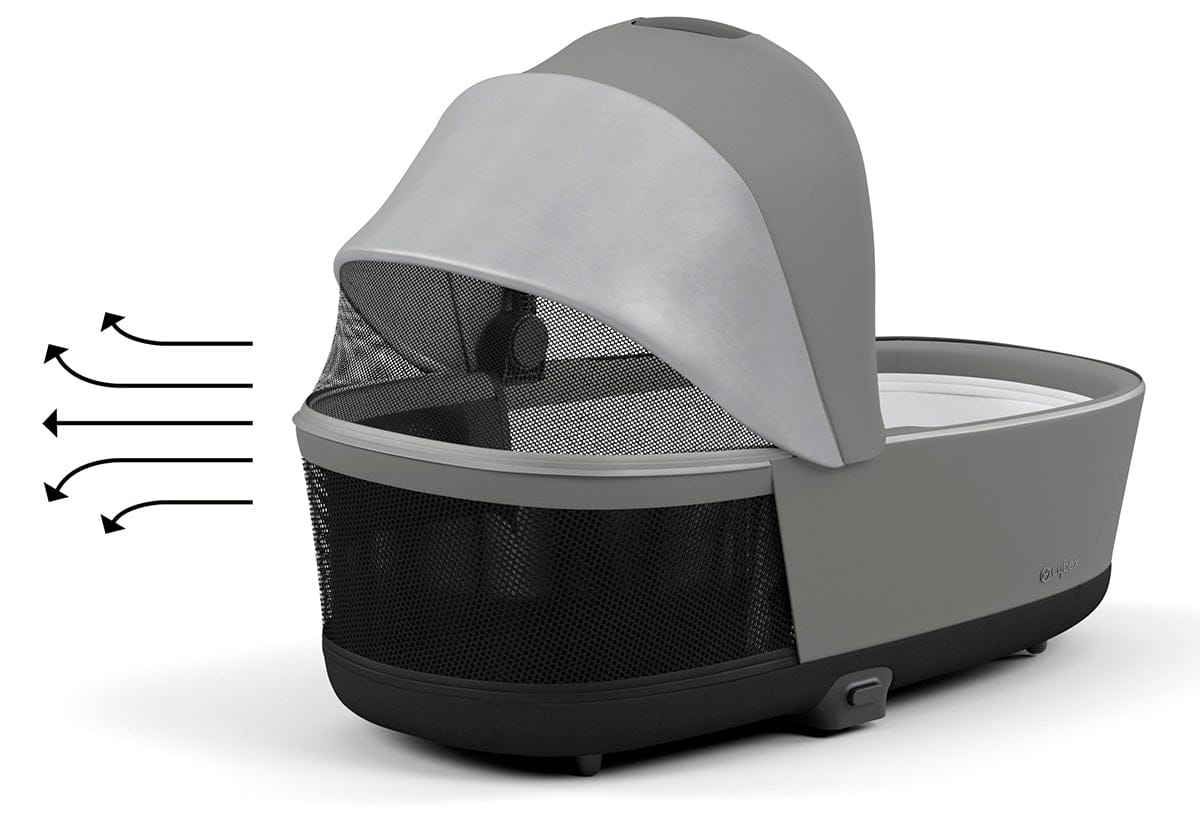 Cybex Priam 4 / ePriam 2 Lux Carry Cot - Conscious Pearl Grey - 521003985