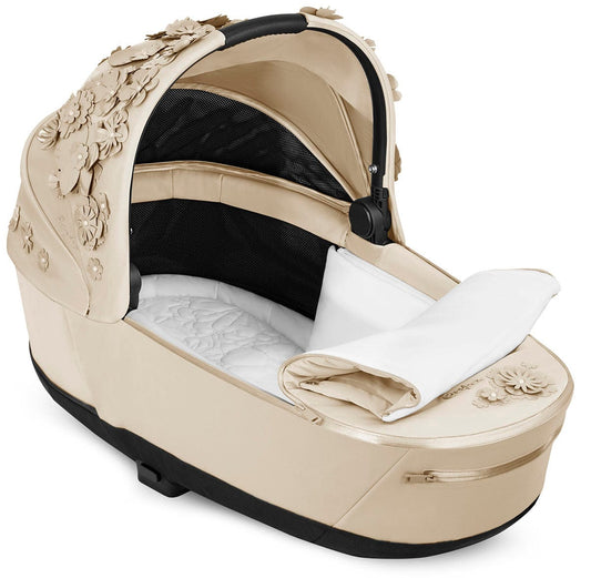 Cybex Priam 4 / ePriam 2 Lux Carry Cot - Simply Flowers Nude Beige - 521003913