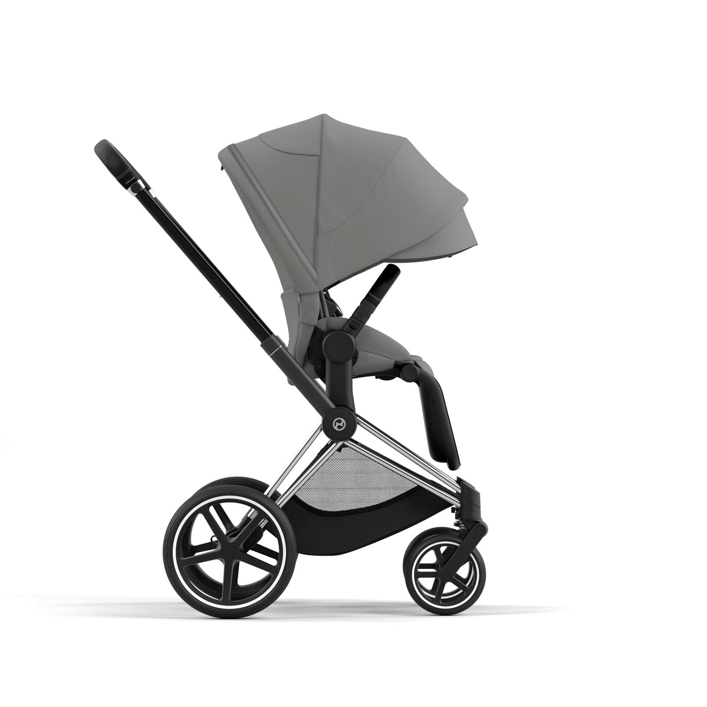 Cybex Priam 4 Stroller (One Box)- Chrome / Black / Mirage Grey - 523001571