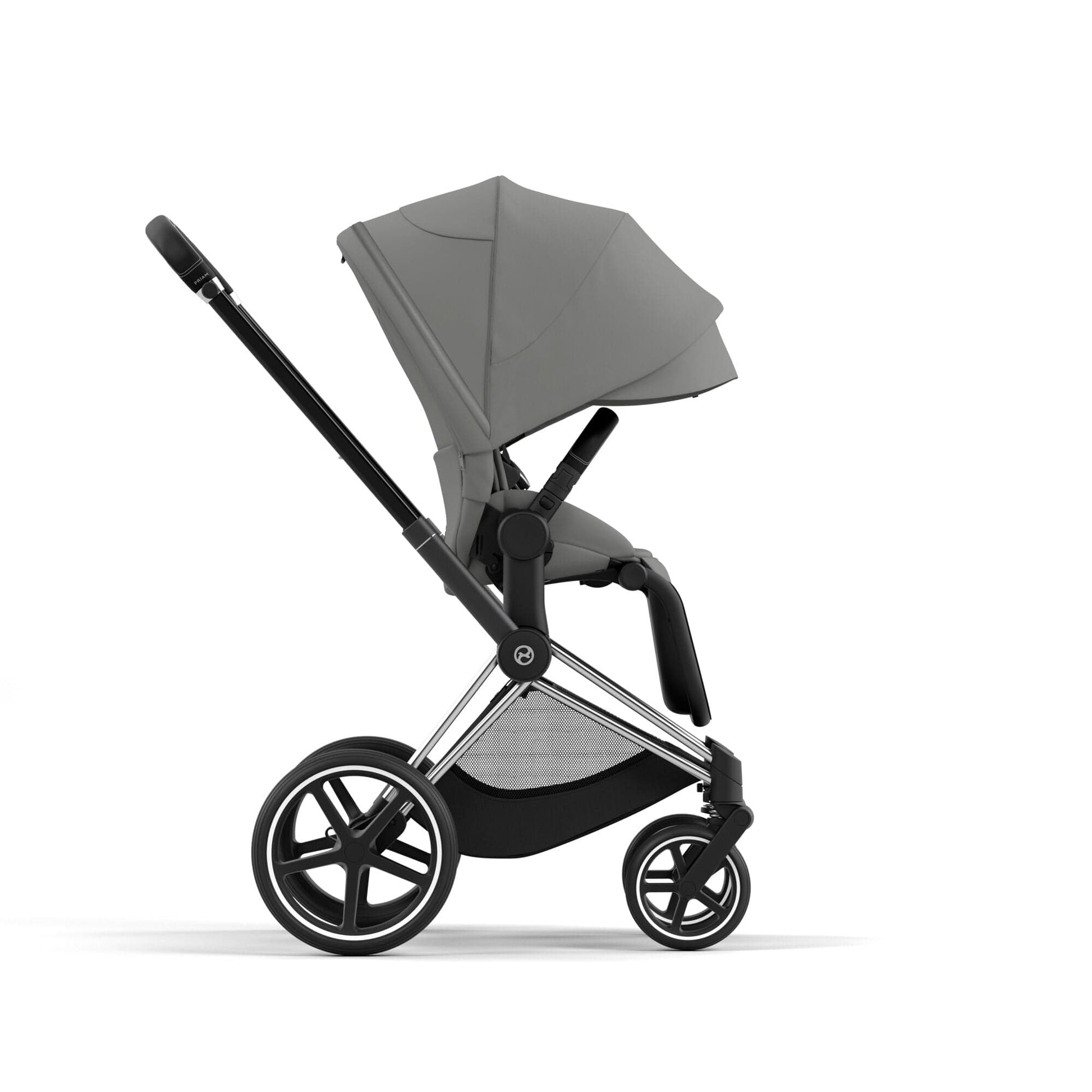 Cybex Priam 4 Stroller (One Box)- Chrome / Black / Mirage Grey - 523001571