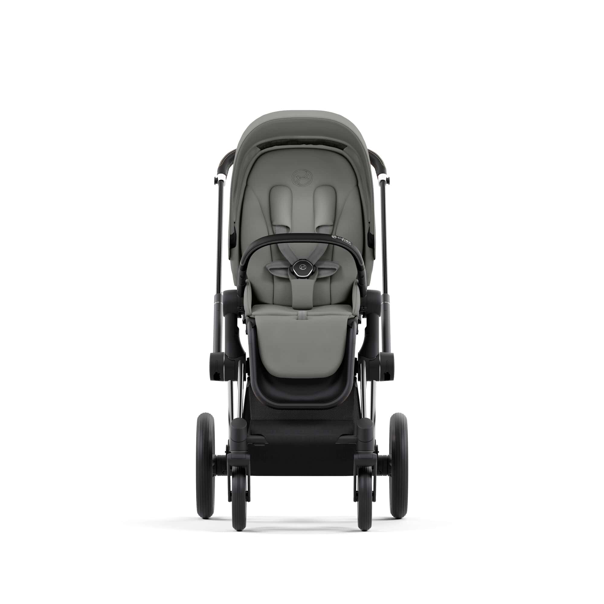 Cybex Priam 4 Stroller (One Box)- Chrome / Black / Mirage Grey