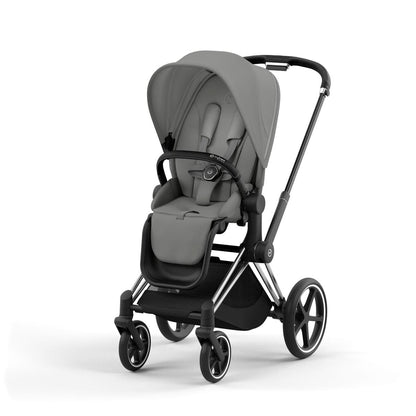 Cybex Priam 4 Stroller (One Box)- Chrome / Black / Mirage Grey - 523001571
