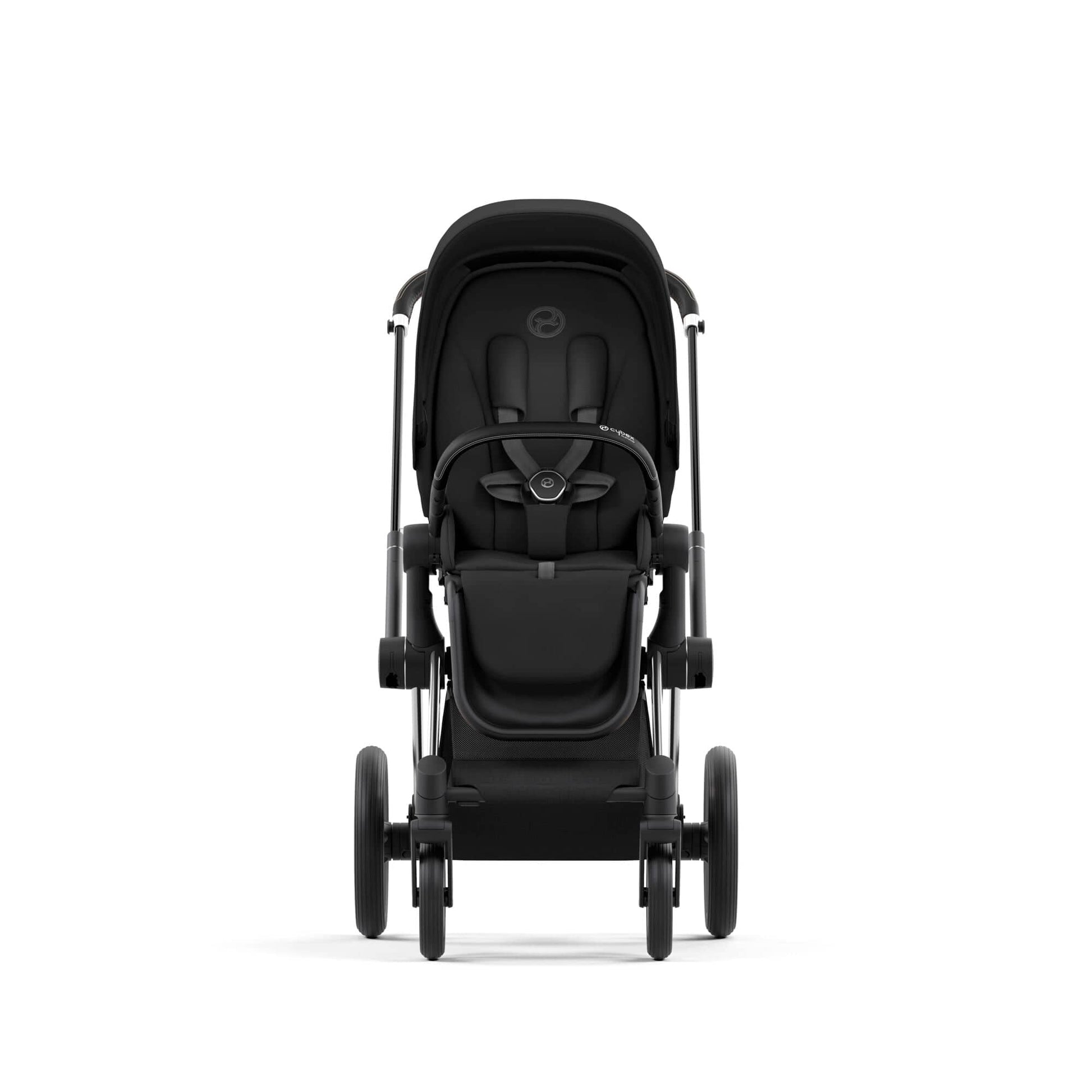 Cybex Priam 4 Stroller (One Box) - Chrome / Black / Sepia Black - 523001595