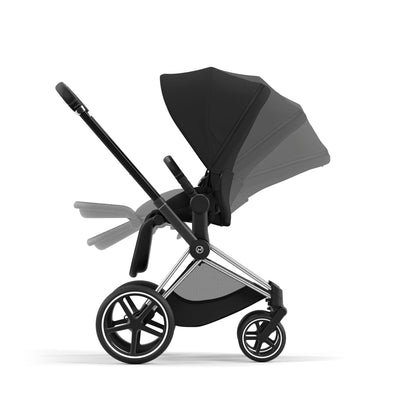 Cybex Priam 4 Stroller (One Box) - Chrome / Black / Sepia Black - 523001595