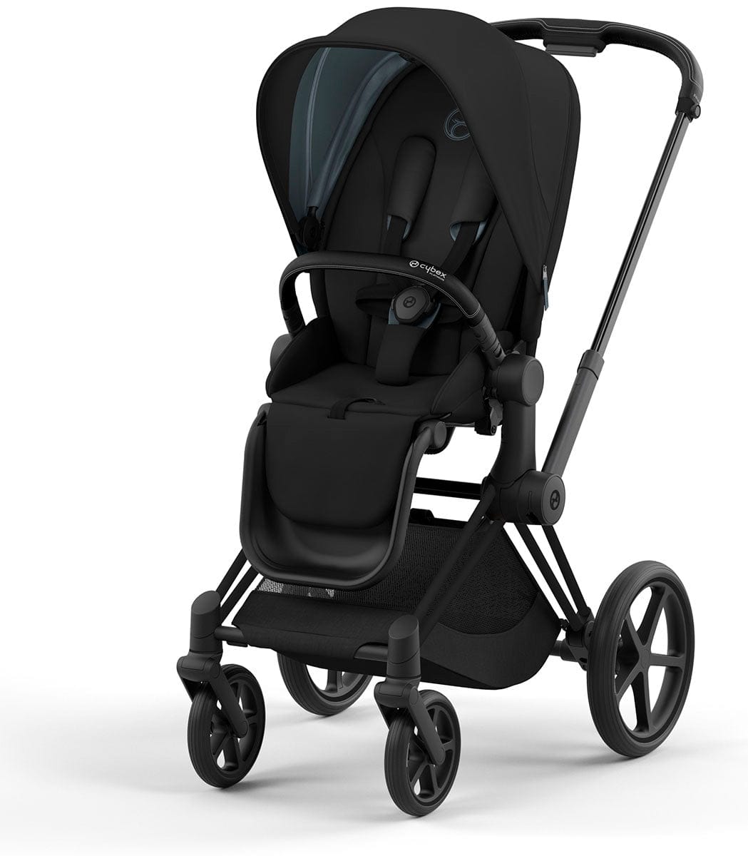 Cybex Priam 4 Stroller (One Box) - Matte Black / Black / Deep Black - 521004109