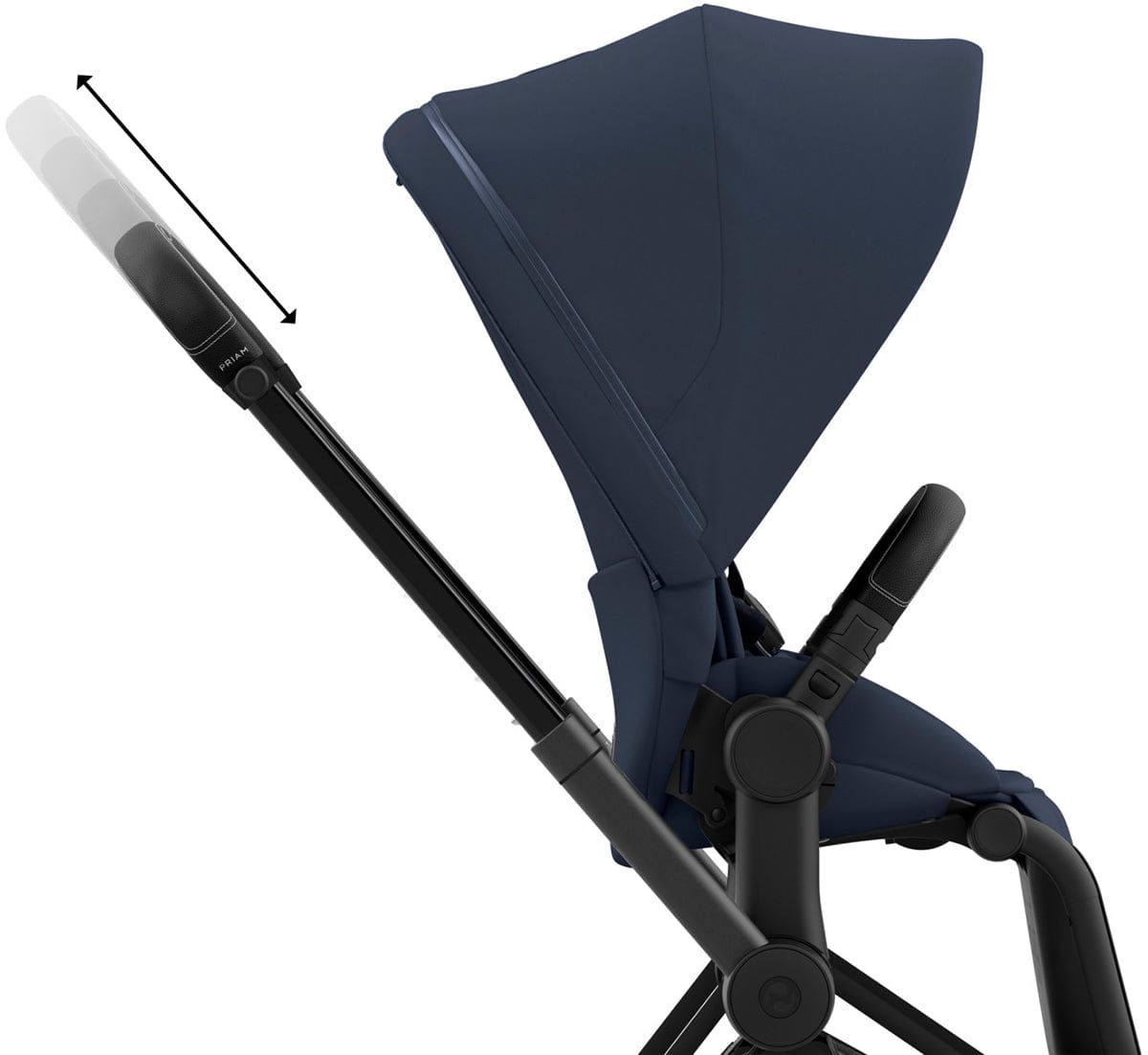 Cybex Priam 4 Stroller (One Box) - Matte Black / Black / Nautical Blue - 521004111