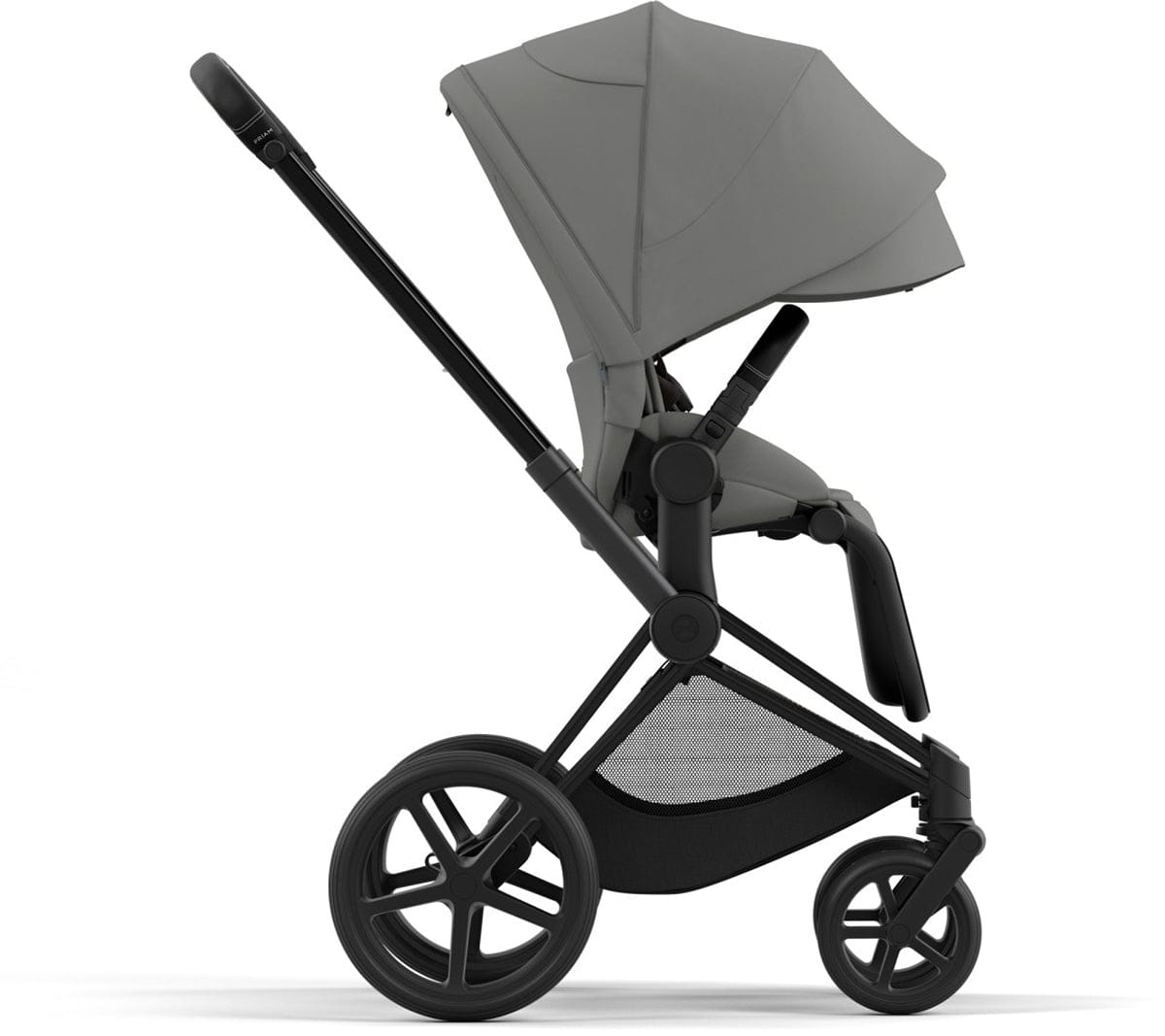 Cybex Priam 4 Stroller (One Box) - Matte Black / Black / Soho Grey - 521004121