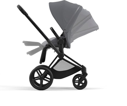 Cybex Priam 4 Stroller (One Box) - Matte Black / Black / Soho Grey - 521004121