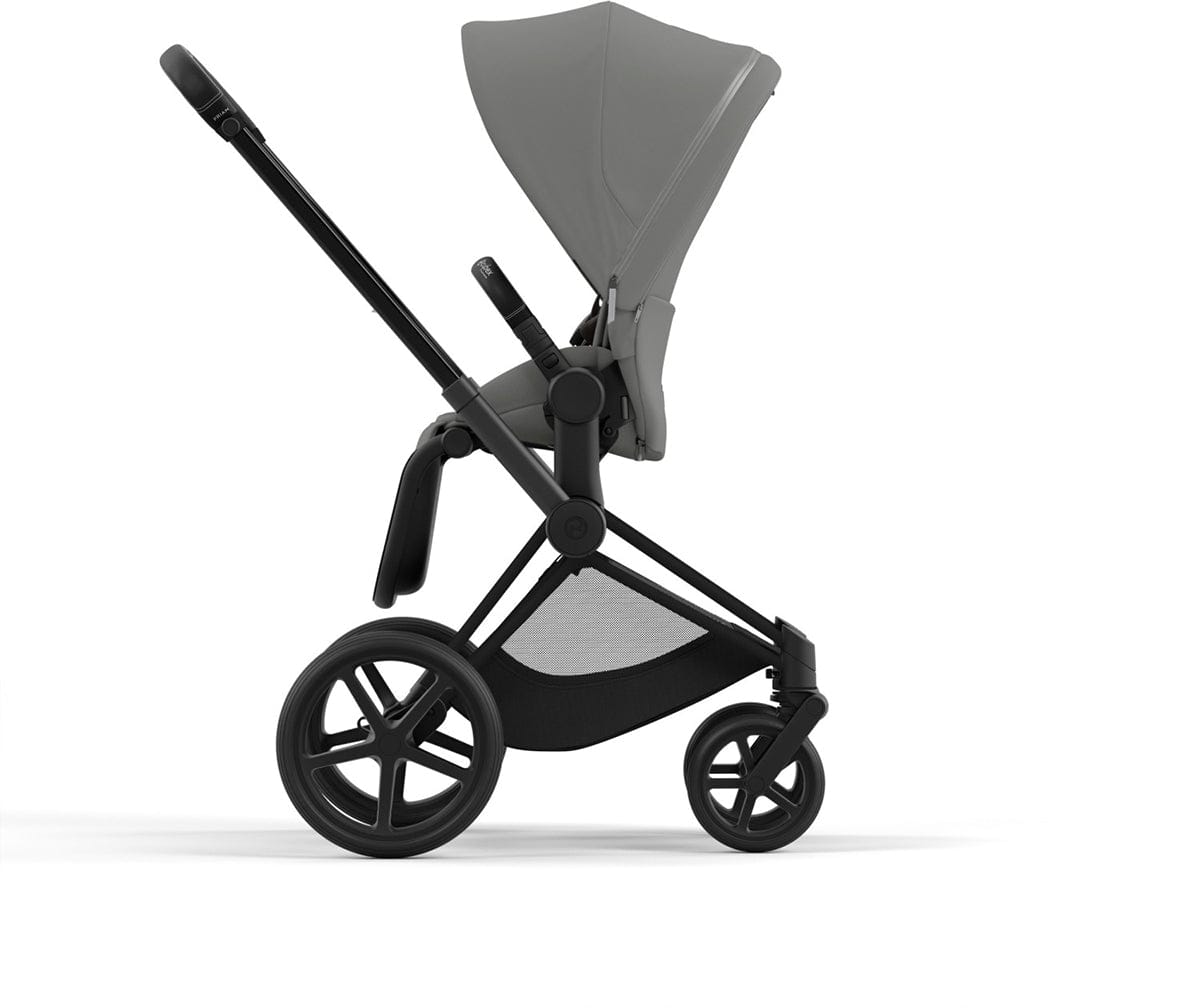 Cybex Priam 4 Stroller (One Box) - Matte Black / Black / Soho Grey - 521004121