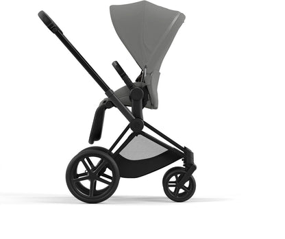 Cybex Priam 4 Stroller (One Box) - Matte Black / Black / Soho Grey - 521004121