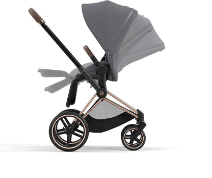 Cybex Priam 4 Stroller (One Box) - Rose Gold / Brown / Soho Grey - 521004137