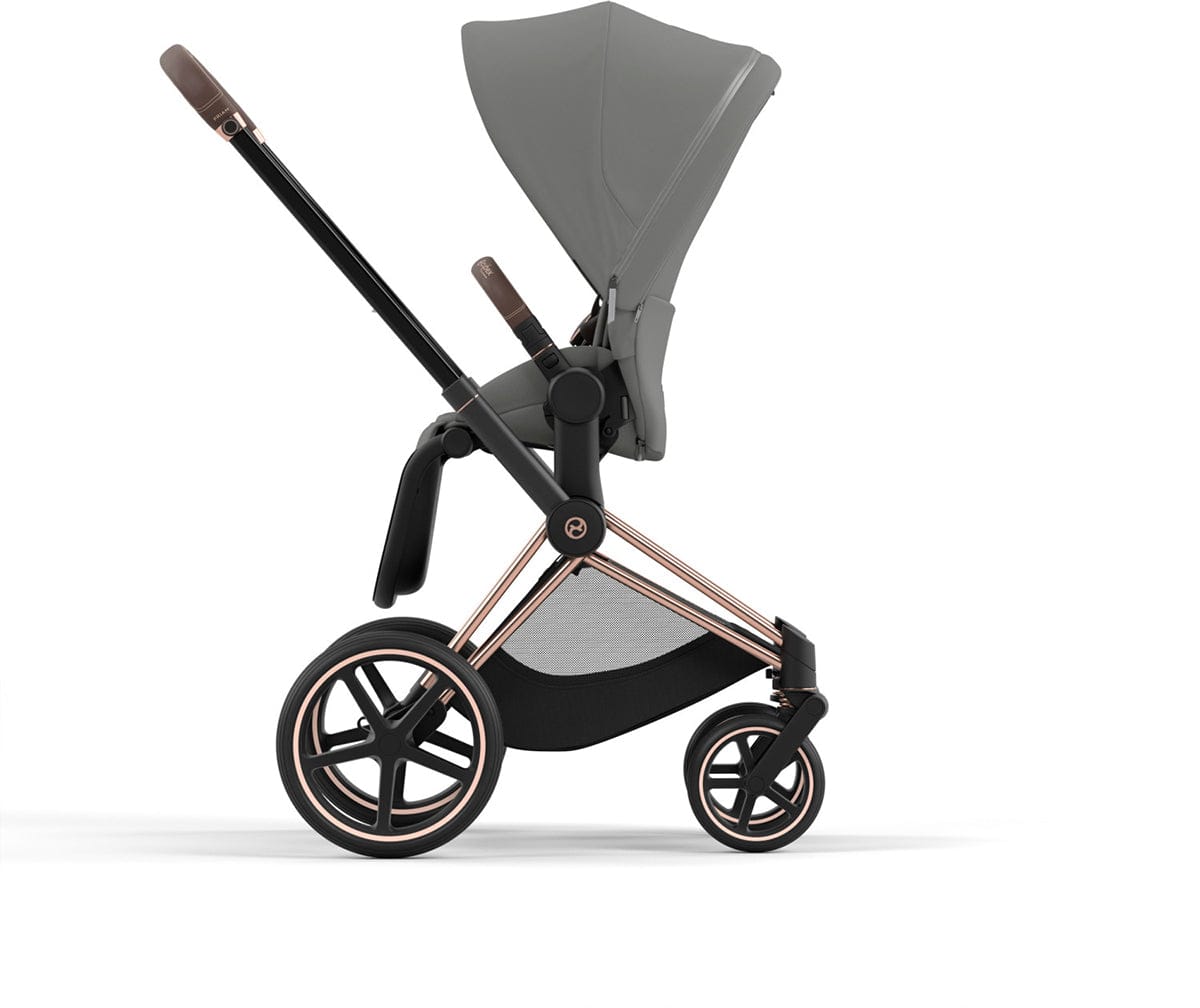 Cybex Priam 4 Stroller (One Box) - Rose Gold / Brown / Soho Grey - 521004137