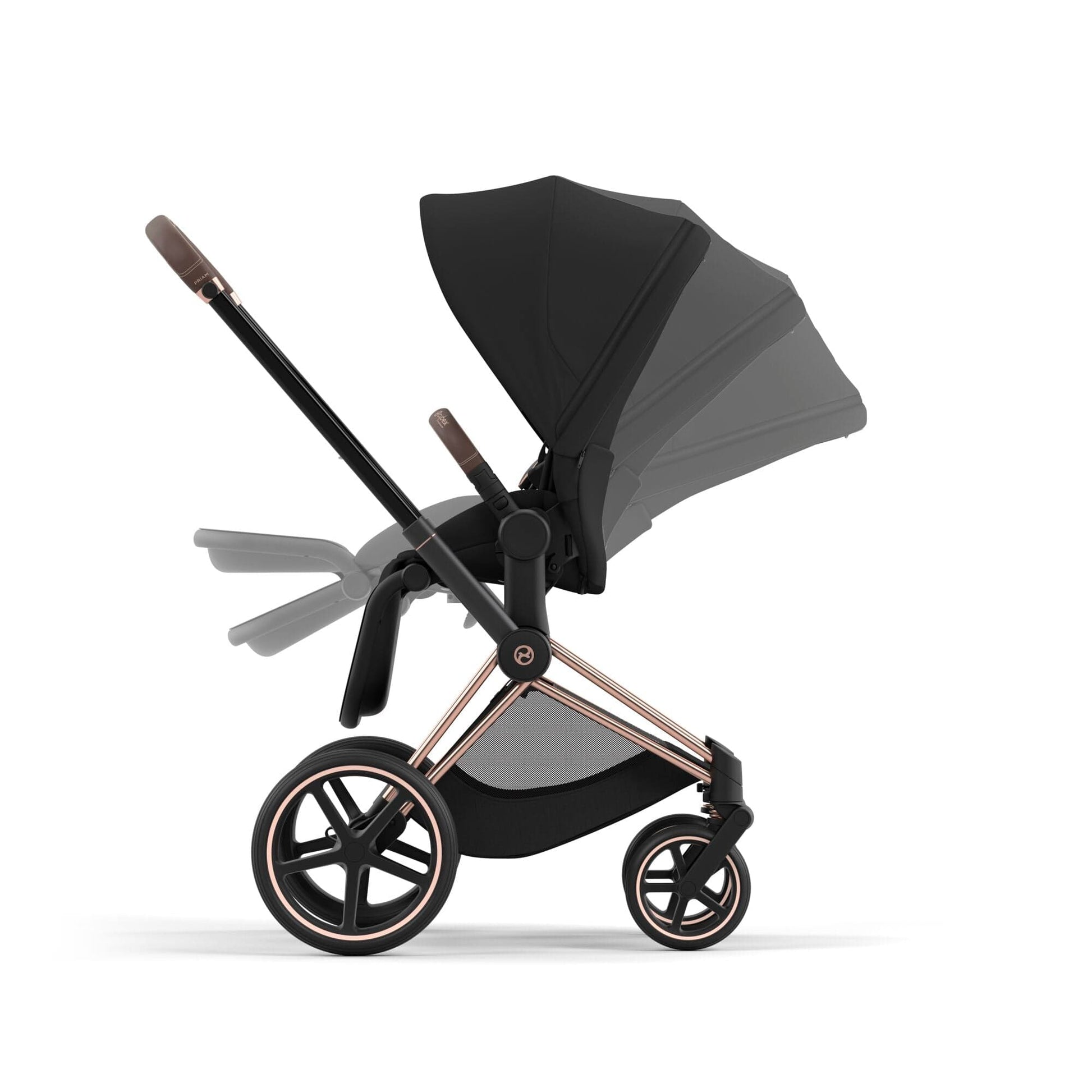 Cybex Priam 4 Stroller (One Box) - Rose Gold / Sepia Black - 523001593