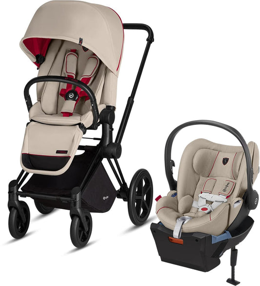 Cybex Priam & Cloud Q Travel System - Ferrari Silver Grey - 519000047-519000015