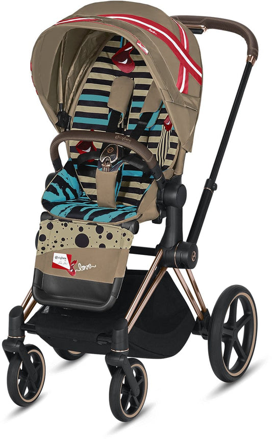Cybex Priam Complete Stroller - Rose Gold/Karolina Kurkova One Love - 519003263-519003171