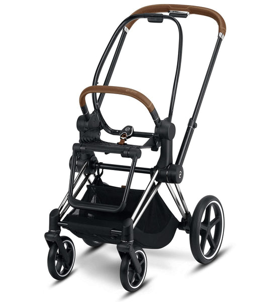 Cybex Priam 3 Stroller Frame - Chrome/Brown – Albee Baby