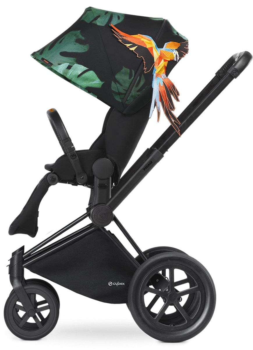 Cybex 2017/2018 Priam Lux All-Terrain Stroller - Birds of Paradise/Black - 517001127-515215349