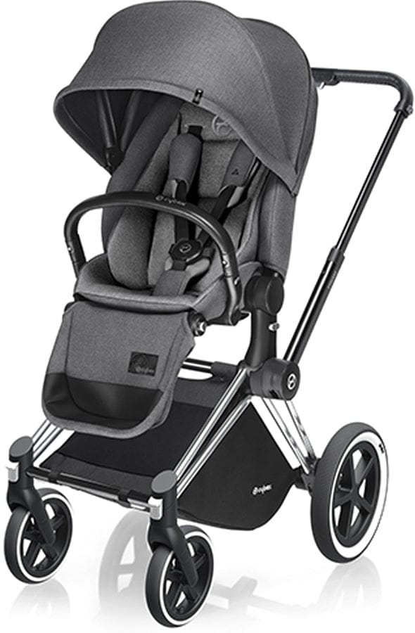 Cybex 2017/2018 Priam Lux All-Terrain Stroller - Chrome / Manhattan Grey